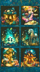 Night Fable Panel ADND-23252-238 Garden by JK Stewart for Robert Kaufman Fabrics