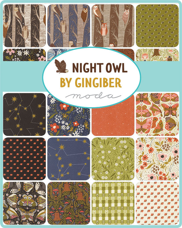 Night Owl Fat Quarter Bundle 48420AB by Gingiber for Moda.