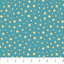 Night Owl Flannel F10353-62 Teal Starry Night by Patrick Lose Fabrics