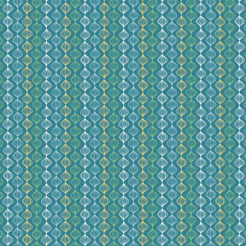 Night Owl Flannel F10358-63 Multi Ogee Stripe by Patrick Lose Fabrics