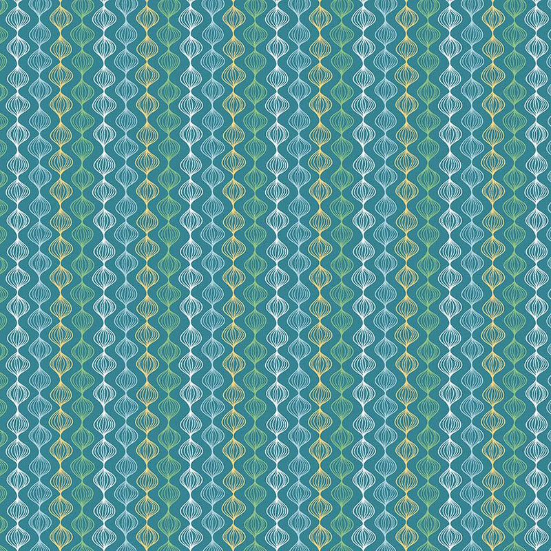 Night Owl Flannel F10358-63 Multi Ogee Stripe by Patrick Lose Fabrics