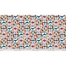 Nocturnal Creatures PWMM008.WHITE Moths & Beetles by Maria Matos for FreeSpirit