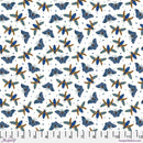 Nocturnal Creatures PWMM011.BLUE Flying Wonders by Maria Matos for FreeSpirit