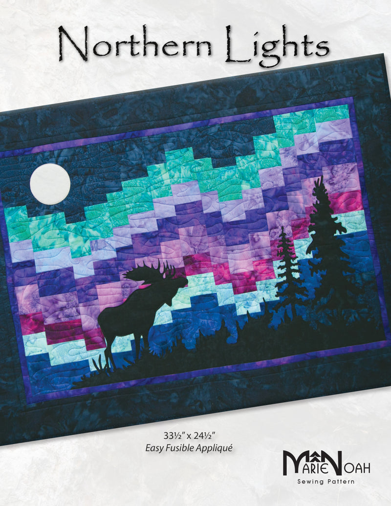 Northern Lights with Appliqué Shapes by Marie Noah for Northern Threads