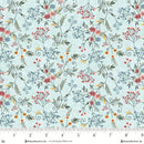 Norwegian Forest 3549-17 Pale Blue Tender Vines by Mary Jane Carey for Henry Glass Fabrics