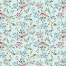 Norwegian Forest 3549-17 Pale Blue Tender Vines by Mary Jane Carey for Henry Glass Fabrics