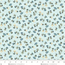 Norwegian Forest 3552-17 Pale Blue Mushrooms by Mary Jane Carey for Henry Glass Fabrics