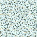 Norwegian Forest 3552-17 Pale Blue Mushrooms by Mary Jane Carey for Henry Glass Fabrics