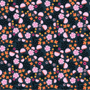 Not Scary NT26504 Pumpkin Pie Grey by Jill and Rani for Poppie Cotton