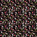 Not Scary NT26513 Gooey Sweets Black by Jill and Rani for Poppie Cotton