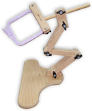Nurge Embroidery Needlework Table or Seat Stand 190-14 with purple Nurge rectangular hoop