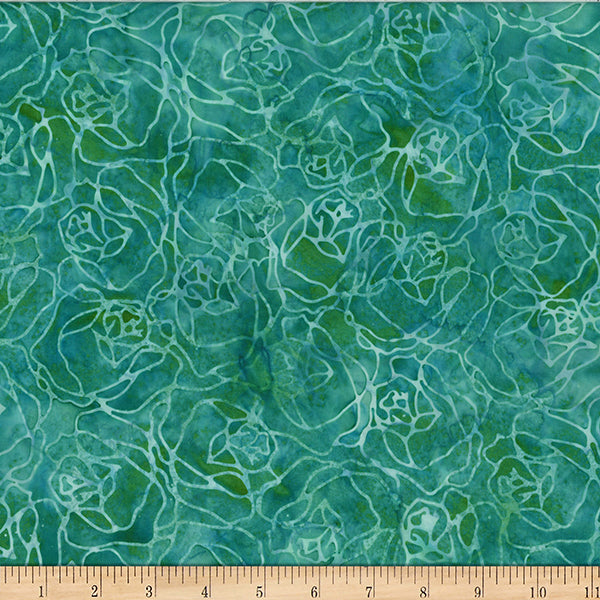 Oceanic Adventure Batik W2587-74 Mint by Hoffman Fabrics.