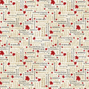 Oh Canada 14 - Stonehenge 29019-12 Words Beige Multi by Deborah Edwards for Northcott
