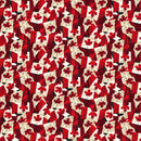 Oh Canada 14 - Stonehenge 29021-24 Flags Red Cream by Deborah Edwards for Northcott