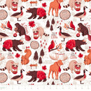 Oh Canada 36250101-01 White The True North by Fineapple Pair for Camelot Fabrics