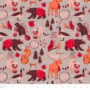 Oh Canada 36250101-02 Grey The True North by Fineapple Pair for Camelot Fabrics