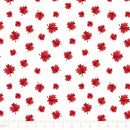 Oh Canada 36250103-01 White Maple Leaves by Fineapple Pair for Camelot Fabrics