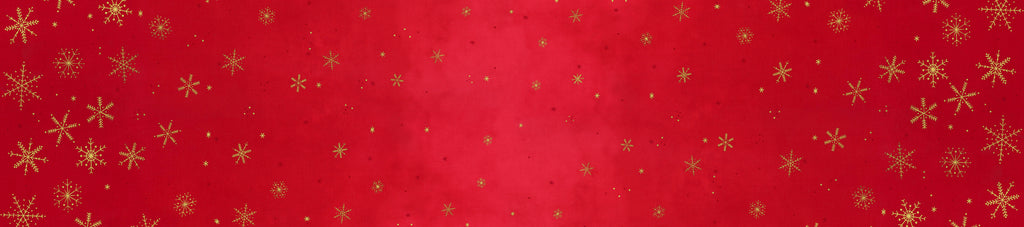 Ombré Flurries Metallic 10874-430M Christmas Red