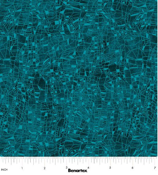 On Dragonfly Wings 16404P-86 Cirrus Tonal Texture Dark Teal by Ann Lauer for Benartex