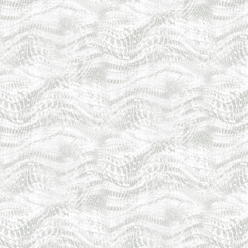 On Dragonfly Wings 16407P-08 Rippling Waves Light Grey by Ann Lauer for Benartex