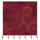 Operetta MAS1102-MR Maroon/Red Lace Flowers by Monique Jacobs for Maywood Studio