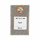 Organ HLx5 Needle - Size 75/11 package showing needle type and size.