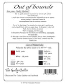 Out of Bounds back pattern cover