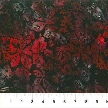 Outdoor Adventure Canada Batik 83301-99 Black Canoe Lake Leaves by Patti Carey for Banyan Batiks by Northcott