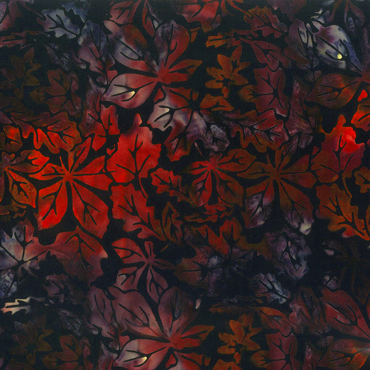 Outdoor Adventure Canada Batik 83301-99 Black Canoe Lake Leaves by Patti Carey for Banyan Batiks by Northcott