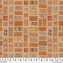 Palette PWTH232.ORANGE Orange Tickets by Tim Holtz for FreeSpirit