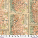 Palette PWTH233.ORANGE Orange Maps by Tim Holtz for FreeSpirit