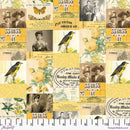 Palette PWTH240.YELLOW Yellow Collage by Tim Holtz for FreeSpirit