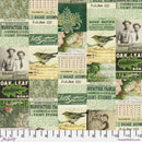 Palette PWTH260.GREEN Green Collage by Tim Holtz for FreeSpirit