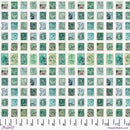 Palette PWTH271.TEAL Teal Stamps by Tim Holtz for FreeSpirit