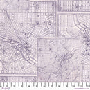 Palette PWTH303.PURPLE Purple Map by Tim Holtz for FreeSpirit