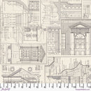 Palette PWTH317.CHARCOAL Charcoal Schematics by Tim Holtz for FreeSpirit