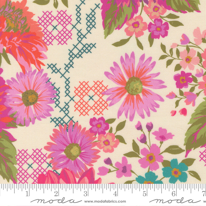 Parlor 11960-11 Cream by Crystal Manning for Moda.