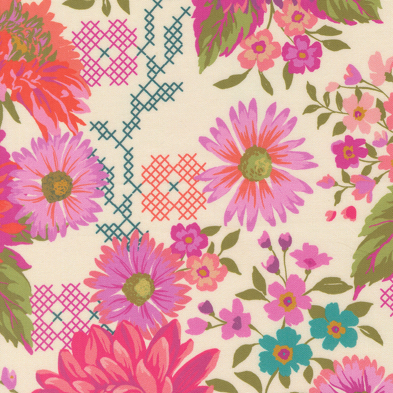 Parlor 11960-11 Cream by Crystal Manning for Moda.