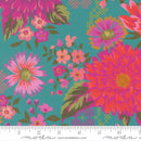 Parlor 11960-15 Happy Blooms Teal by Crystal Manning for Moda.