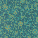 Parlor 11962-15 Good Vibes Only Teal by Crystal Manning for Moda.