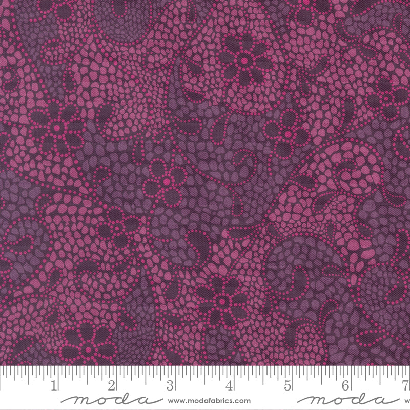 Parlor 11962-26 Good Vibes Only Plum  by Crystal Manning for Moda.