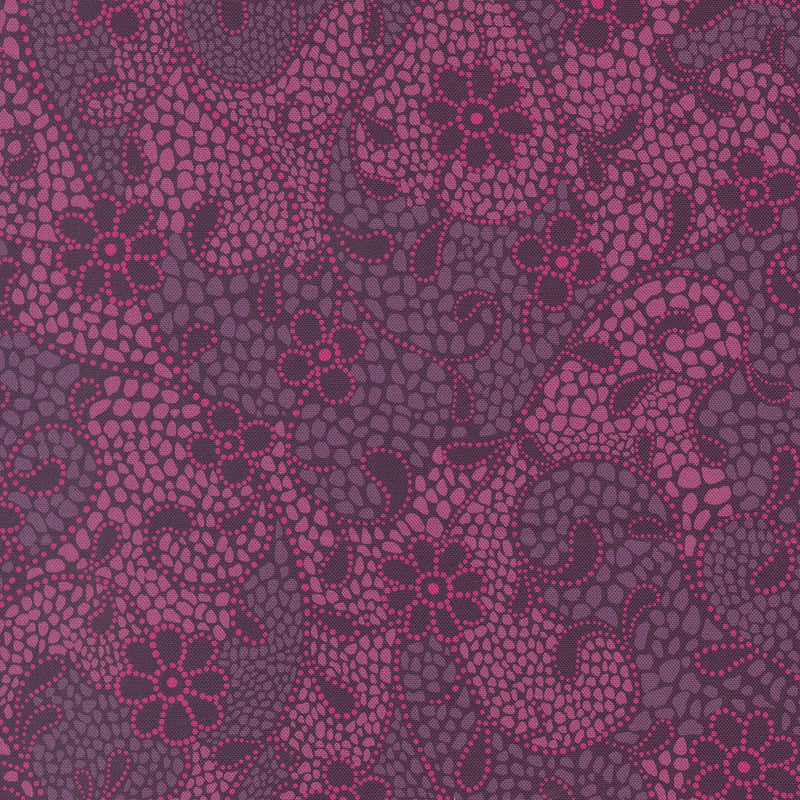 Parlor 11962-26 Good Vibes Only Plum  by Crystal Manning for Moda.
