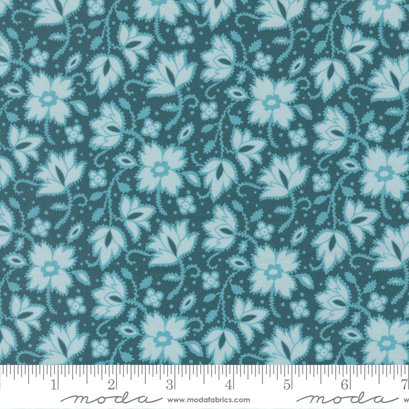 Parlor 11963-16 Soul Shine Peacock by Crystal Manning for Moda.