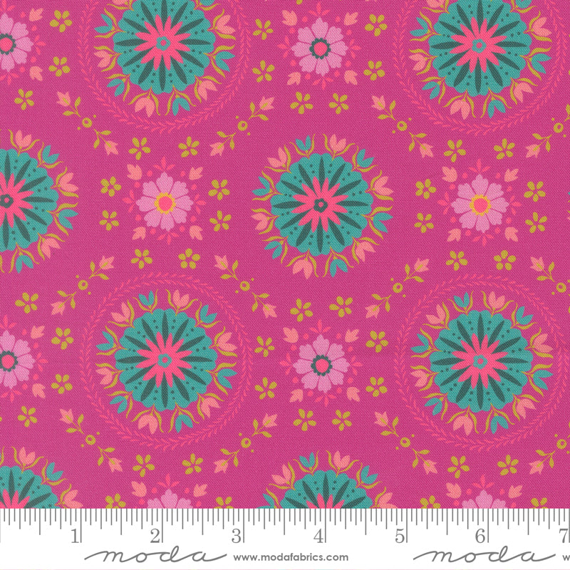 Parlor 11964-22 Mandala Passion Fruit by Crystal Manning for Moda.