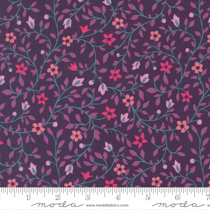 Parlor 11965-26 Serenity Plum by Crystal Manning for Moda.