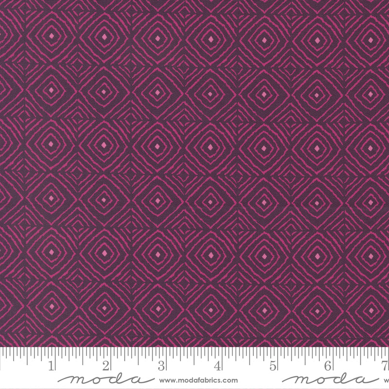 Parlor 11966-26 Diamonds Plum  by Crystal Manning for Moda.