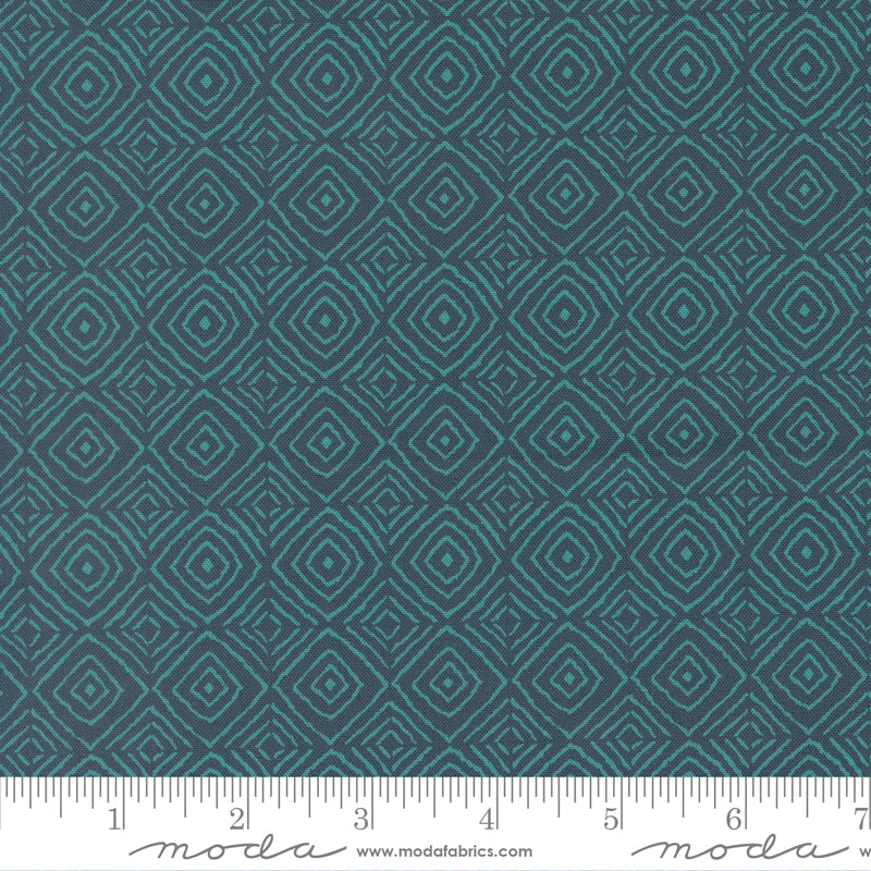 Parlor 11966-28 Diamonds Peacock by Crystal Manning for Moda.