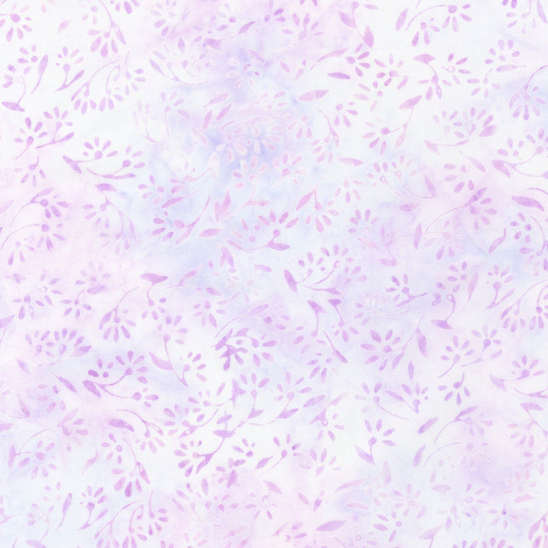 Pastel Petals Batik AMD-21448-252 Thistle by Lunn Studios for Robert Kaufman