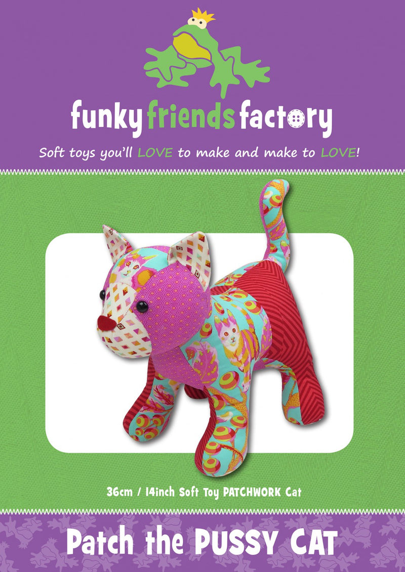 Patch the Pussy Cat Pauline McArthur Funky Friends Factory FF4705