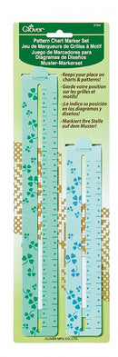 Pattern Chart Marker Set 2pc Shown in Package Clover 3164